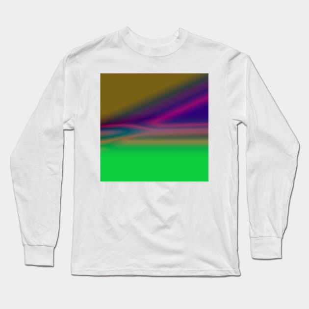 BLUE GREEN PINK TEXTURE ART Long Sleeve T-Shirt by creatilory